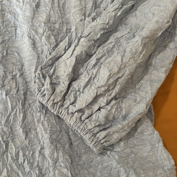 Sundance NWT Woman’s Crinkle Pullover Crochet Eyelet Long Sleeve Top - Picture 11 of 12